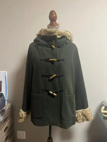 somari imagination 퍼 달린 더플 코트