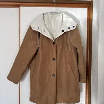 새상품급 두클라쎄 마법의 써모 씻을 수 있는 그로그랭 후드 코트 리버서블