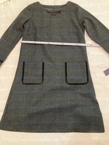 새상품 Anna Nica 비쥬, 체크 무늬 원피스 38