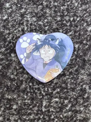 닌타마 란타로 쿠쿠치  난자 캔뱃지 하트 캔뱃지