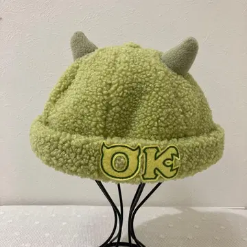 새상품급 몬스터즈 잉크 마이크 플리스 모자 뿔 포함