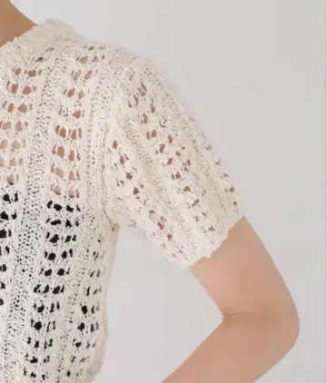 [ 미사용 새상품 ] LE MARY CROCHET KNIT PO