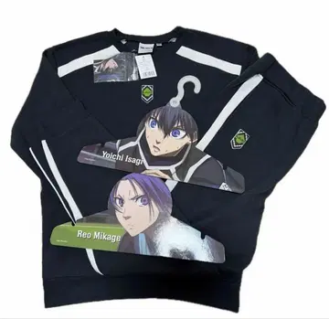 새상품 LL 사이즈 블루 록 돈키 맨투맨 트레이닝복 롱 바지 상하의