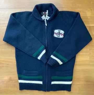 VAN 집업 스웨터 M 네이비