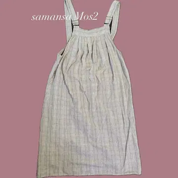 사만사 모스모스 앞턱 오버롤 스커트