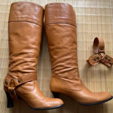 롱 부츠 브라운 2way