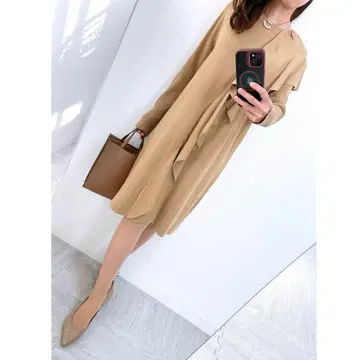 [새상품급] 정가 20,000엔 셀포드 사이즈 38 프릴 니트 원피스