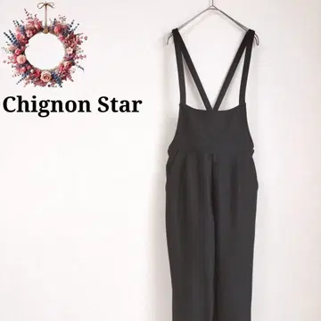 시뇽 스타 올인원 스트라이프 점프수트 와이드 살로펫 F