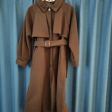 브라운 롱 코트 벨트 포함