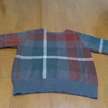 SHIPS 체크 무늬 긴팔 니트 스웨터