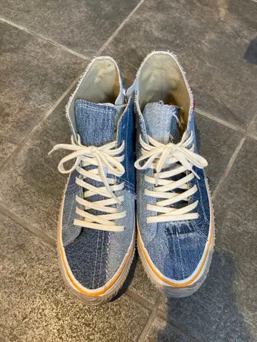 스핑글무브 캔버스 데님 스니커즈 M 컨디션 최상