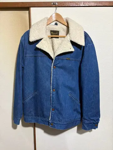 70s 빈티지 Wrangler 데님 보아 자켓