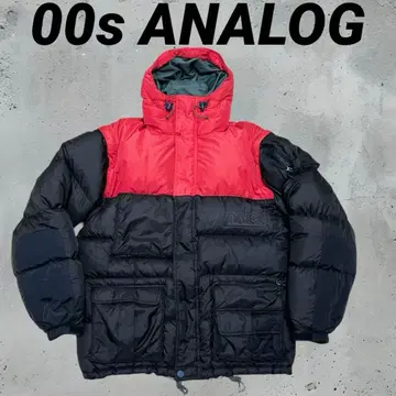 00s ANALOG 버튼 초기 다운 레드 블랙 멀티 포켓 M