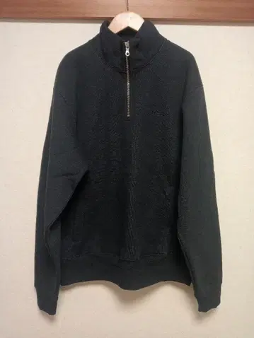 스몰 로고 하프 집 스웨트셔츠 / 새상품 / L