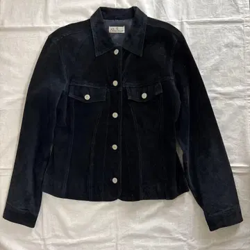 피그스킨 스웨이드 버튼 자켓 여성용