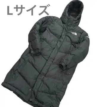 THE NORTH FACE 블랙 롱 다운 자켓 벤치 코트