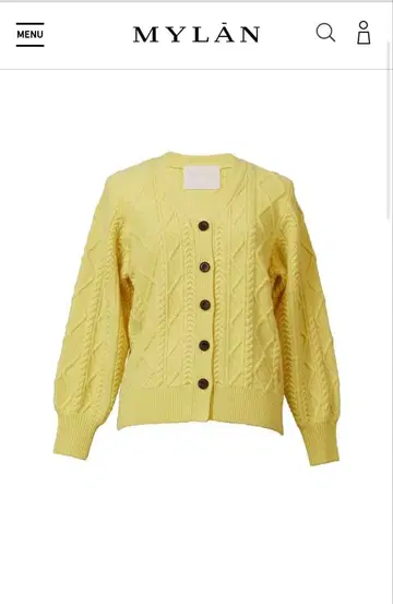 마이런 캐시미어 V넥 가디건