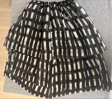 christian wijnants 플레어 스커트 체크 무늬