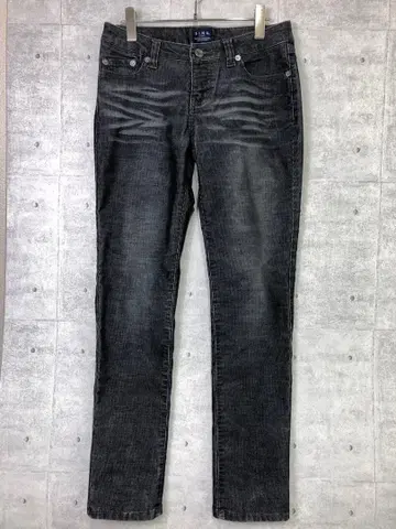 00년대 셀레갸루 구제 의류 스트레치 코듀로이 팬츠 하트 큐빅