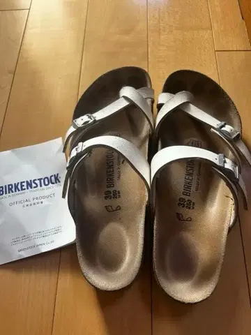 Birkenstock (마야리) 화이트 샌들 39
