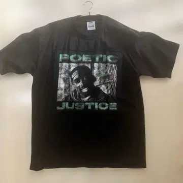 2PAC POETIC JUSTICE T셔츠 XL 블랙
