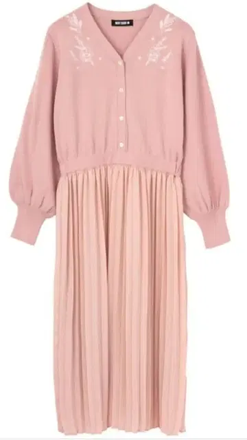 MARY QUANT 스프링 플룸 니트 원피스