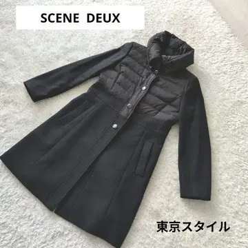 도쿄 스타일 SCENE DEUX 도킹 롱 코트 다운 80%