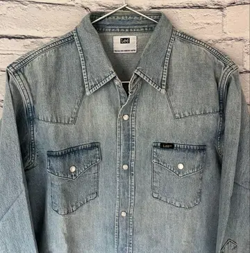 리 Lee 데님 웨스턴 셔츠 M 사이즈 중고
