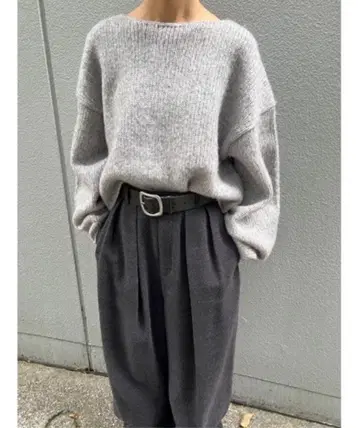 Black by moussy 코쿤 슬리브 니트