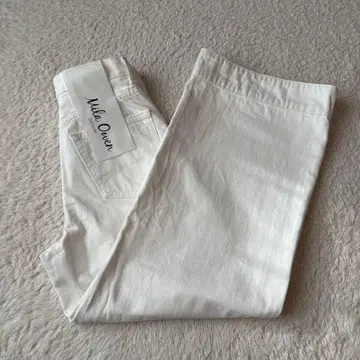 Mila Owen 화이트 데님 와이드 레그 팬츠 사이즈 0