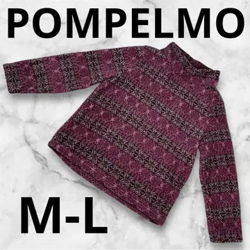 [ POMPELMO ] 여성용 모크넥 플리스 M-L 보라색 계열