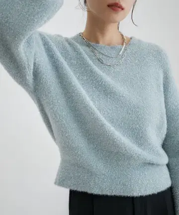 [새상품급] vis  라메 믹스 따뜻한 고급 스웨터