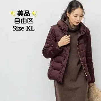 자유구 워셔블 BRIGHT SATIN 숏 기장 다운 빅 사이즈 XL