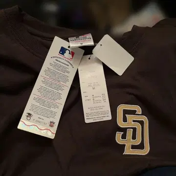 샌디에이고 파드리스 브라운 T셔츠 M