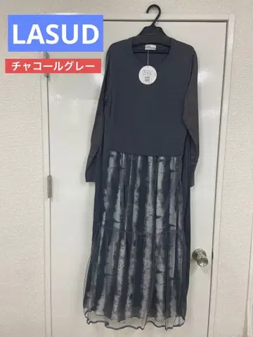 [ 새상품 택 포함 ] LASUD ACTIVE 그레이 긴팔 원피스 라슈드