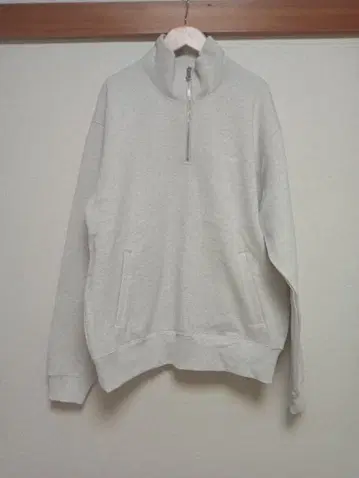 Small Logo Half Zip Sweatshirt (ash)