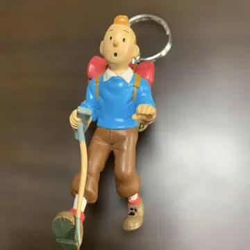 땡땡의 모험 TinTin 땡땡 키링 피규어