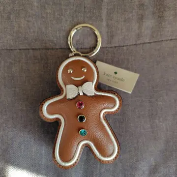 케이트 스페이드 진저브레드맨 키링 미사용 새상품