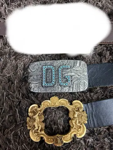 돌체앤가바나 빅 버클 벨트 2개 세트