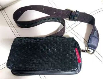 B.C. 슈탈탈 블랙 천연 가죽 바디백