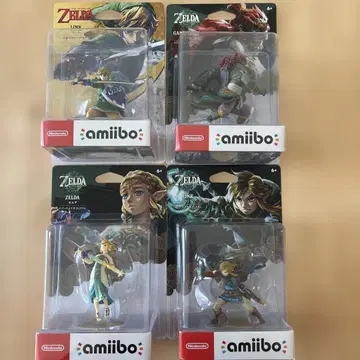 젤다의 전설 amiibo 피규어 세트 4체