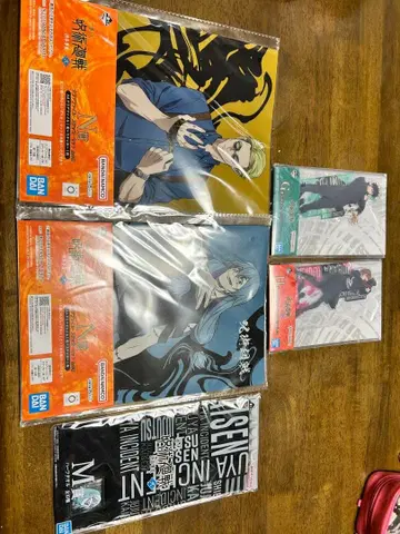 주술회전 클리어 파일 2장 세트와 하프 타월