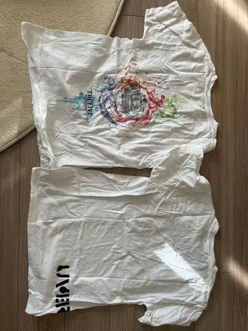 UVERworl 화이트 티셔츠 세트 2장