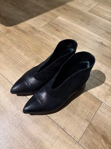 [ Sabrina Martone ] 가죽 스웨이드 스틸레토 부츠 블랙