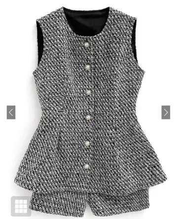 [ GRL ] 프리 트위드 베스트 x 숏팬츠 셋업