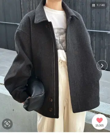 select MOCA by son 빅 실루엣 미들 코트