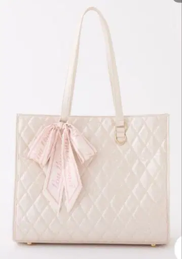 택 포함 새상품 [ LouLoumei ] 스카프 포함 칼리온 토트백 핑크