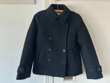 MARGARET HOWELL 블랙 울 피 코트 II