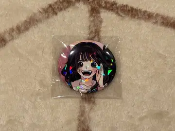 향기로운 꽃은 늠름하게 피어난다 홀로그램 캔뱃지 와구리 카오루코