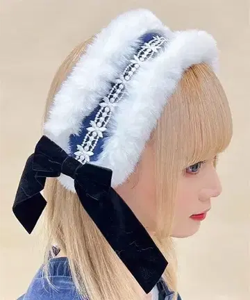 Chalmiere 윈터 헤드드레스 블루